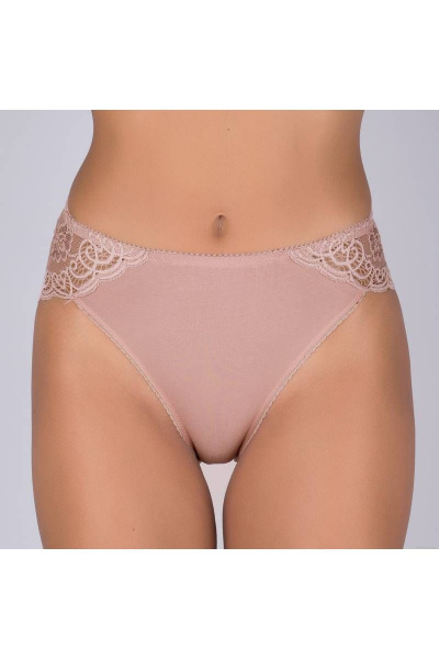 Трусы из кружевного трикотажа с мягкой посадкой Verally 138-6 античная роза - фото 2