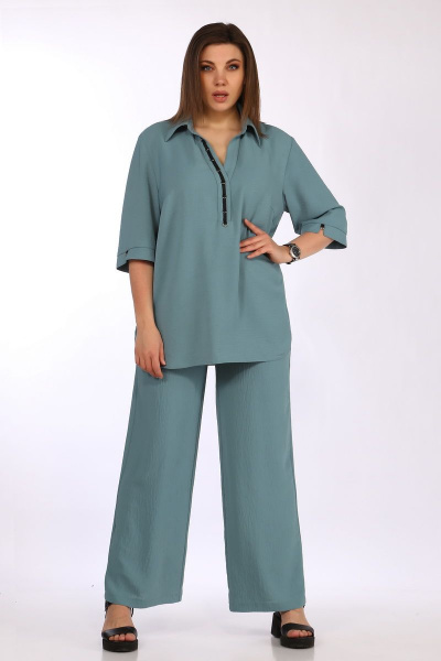 Блуза, брюки Lady Secret 2810 бирюза - фото 5
