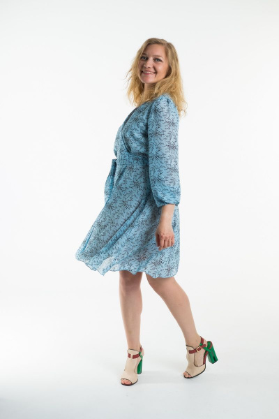 Платье Амирис 97 голубой - фото 2