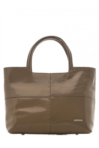 Стильная кожаная сумка на плечо с карманами и застежкой Souffle 148 3628 - фото 1