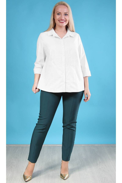 Рубашка демисезонная из хлопка с декоративной строчкой Camelia 2109 1 - фото 1