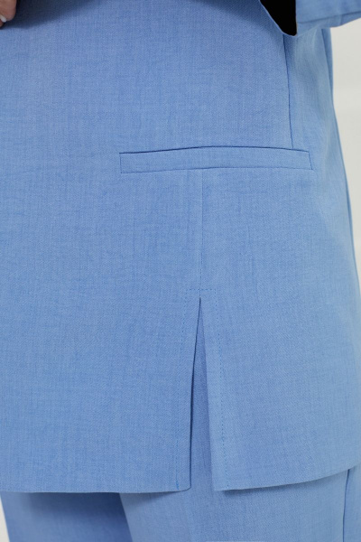 Блуза, брюки, жакет Elady 4112-3 голубой-белый - фото 4