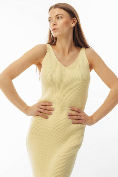 Платье Romgil 639ХТЗ светло-желтый - фото 2