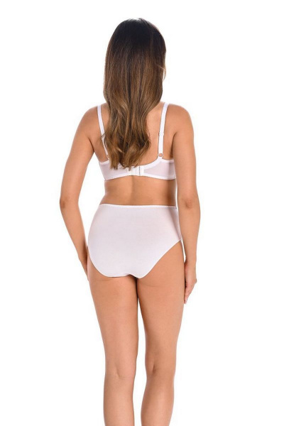 Трусы-слип из трикотажа с кокетками и декоративными швами Teyli 1125 белый - фото 2