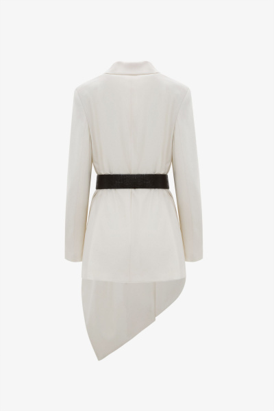 Жакет летний из текстиля белого цвета Elema 1К-10862-1-164 белый - фото 3