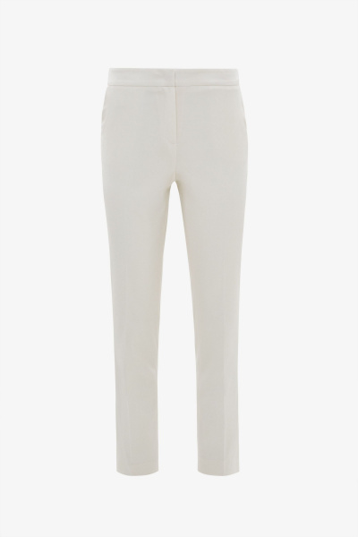 Брюки белые летние на каждый день из текстиля Elema 3К-10863-1-164 белый - фото 1