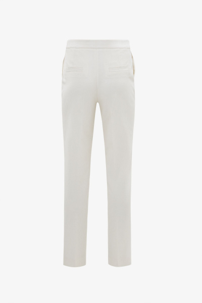 Брюки белые летние на каждый день из текстиля Elema 3К-10863-1-164 белый - фото 3