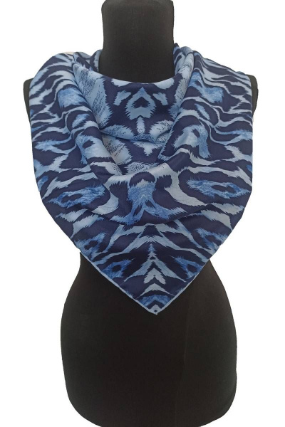 Мультиколорная шаль Versace 90x90 из текстиля TrendCorner 3-12-11-160 944+булавка - фото 2