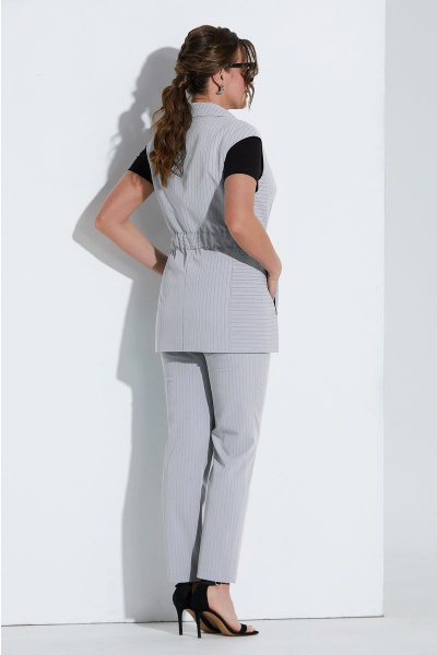 Блуза, брюки, жакет Lissana 4499 серо-лавандовый - фото 9