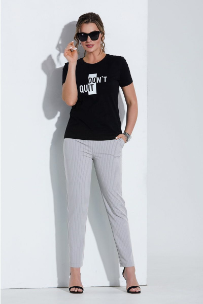 Блуза, брюки, жакет Lissana 4499 серо-лавандовый - фото 5