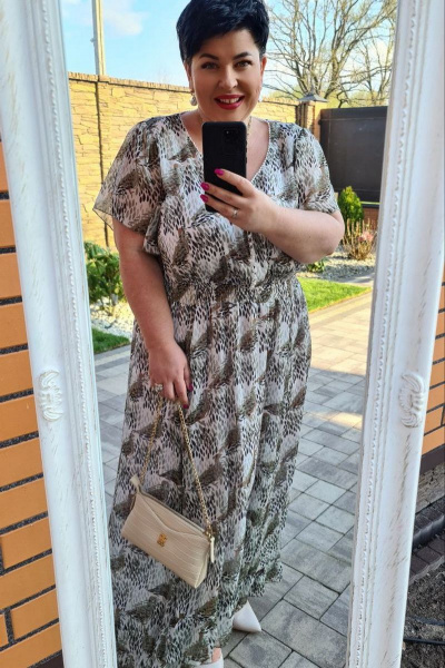 Платье Vittoria Queen 16133 дизайн_цветы - фото 4