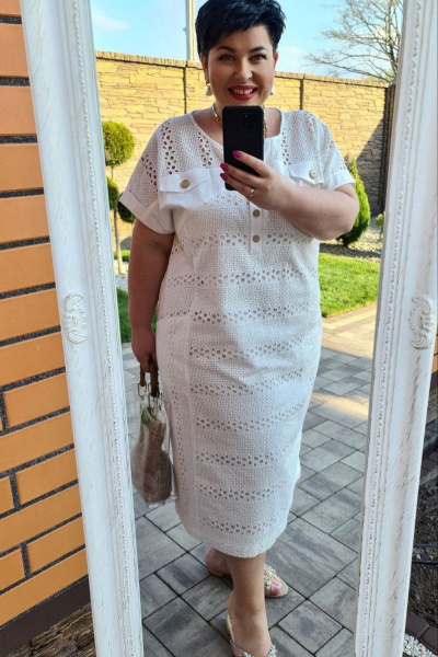 Платье Vittoria Queen 16253 белый - фото 5