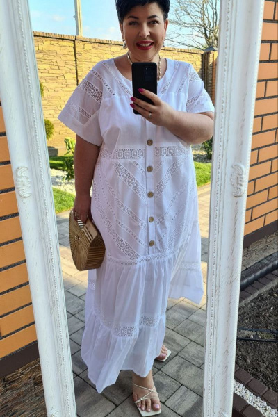 Платье Vittoria Queen 16263 белый - фото 6