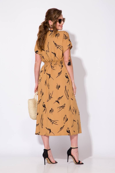Платье Liliana 1079 карамель - фото 3
