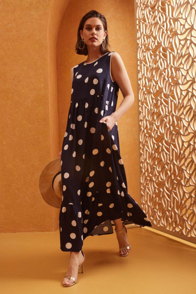 Платье DAVYDOV 9073 синий - фото 1