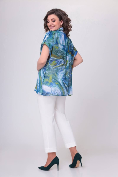 Белые джинсовые брюки с регуляцией длины и карманами Swallow 525 белый - фото 3