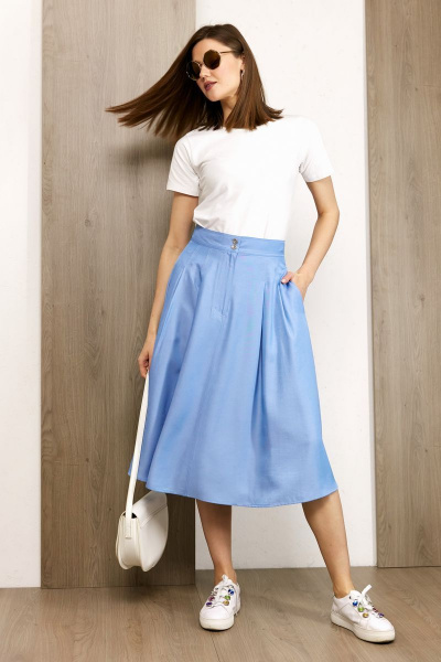 Юбка Condra 12081 голубой - фото 4