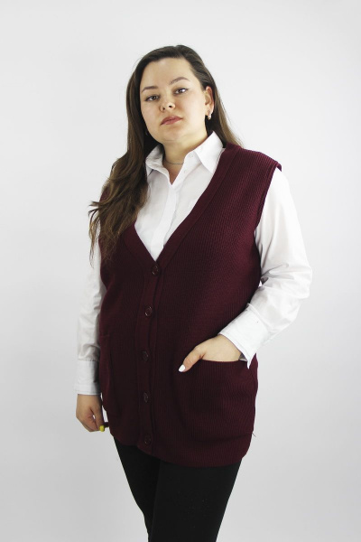 Жилет Полесье С1234-21 1С1227-Д43 170,176 бургундский - фото 2