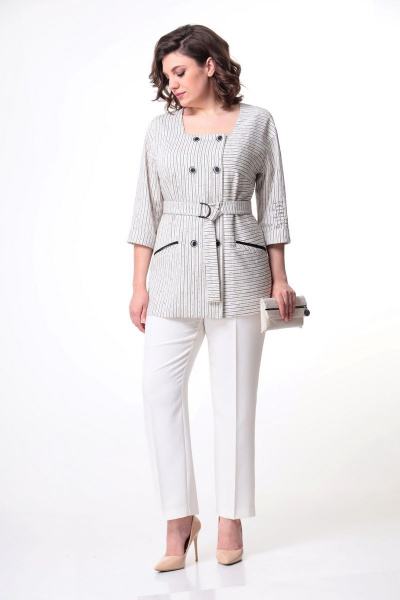 Брюки, жакет Мишель стиль 1035-1 молочный - фото 4