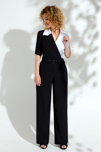 Комбинезон со съемной юбкой из текстиля Euromoda 345-1 - фото 2