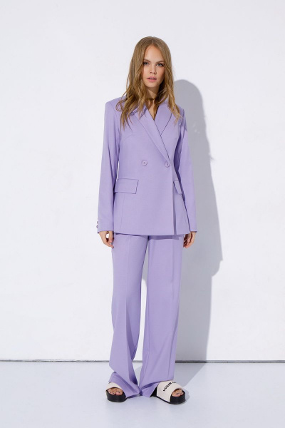 Брюки, жакет PiRS 4010 лавандовый - фото 1