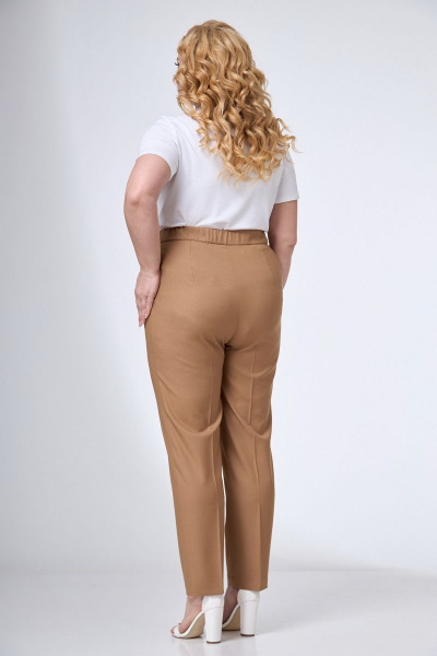 Брюки зауженные с высокой посадкой из вискозы Angelina & Сompany 722 - фото 2