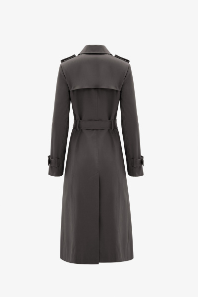 Плащ Elema 2-10687-2-164 тёмно-серый - фото 3