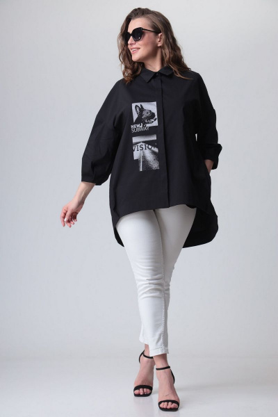 Блуза EVA GRANT 146 черный - фото 1