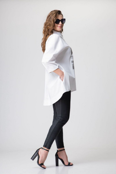 Блуза EVA GRANT 146 белый - фото 3