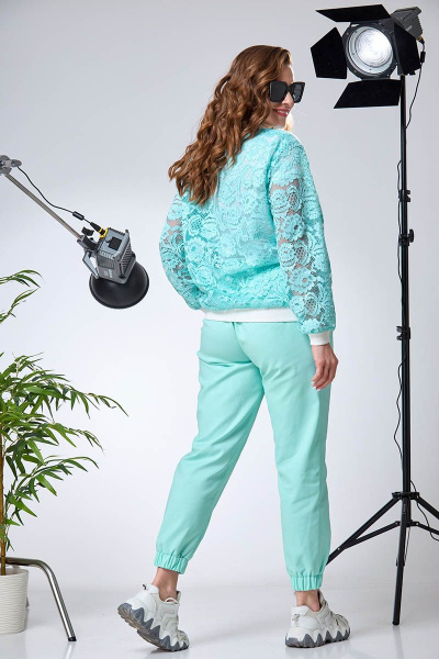 Брюки, жакет Anastasia 828 мята - фото 8