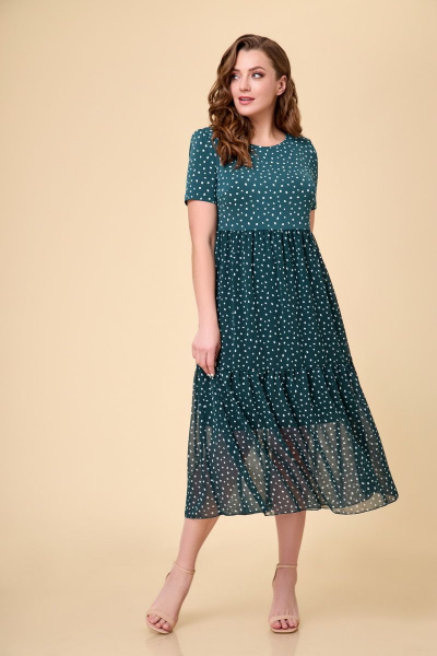 Платье DaLi 5518 зелень - фото 1