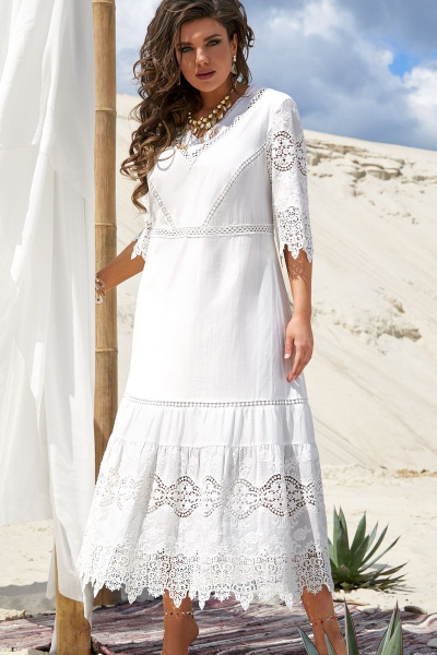Платье Vittoria Queen 15933 белый - фото 1