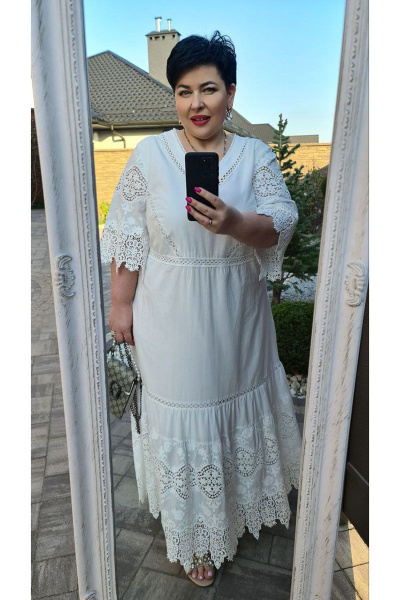 Платье Vittoria Queen 15933 белый - фото 4