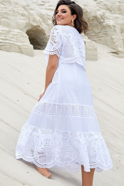 Платье Vittoria Queen 16303/1 белый - фото 2