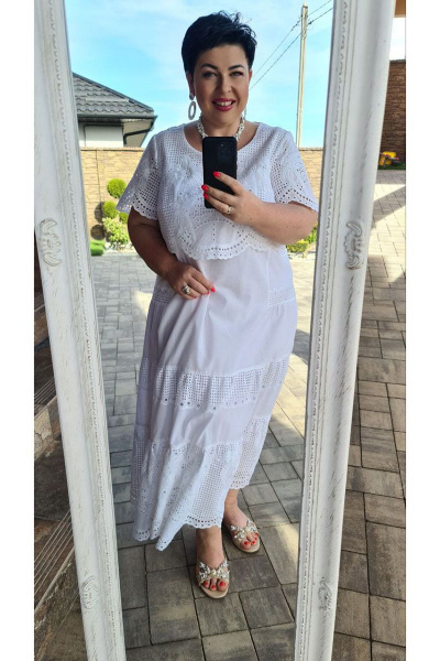 Платье Vittoria Queen 16303/1 белый - фото 4