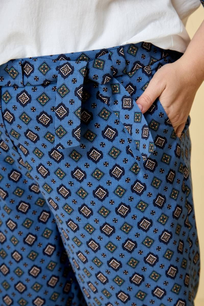 Летний комплект из текстильных блузки и широких брюкт TrikoTex Stil Л1915 /6 - фото 6