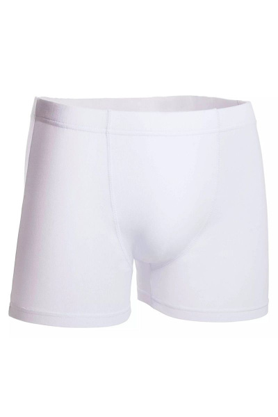 Мужские белые трикотажные шорты с отделочными строчками CONTE ESLI_EUM007_НУ white - фото 1