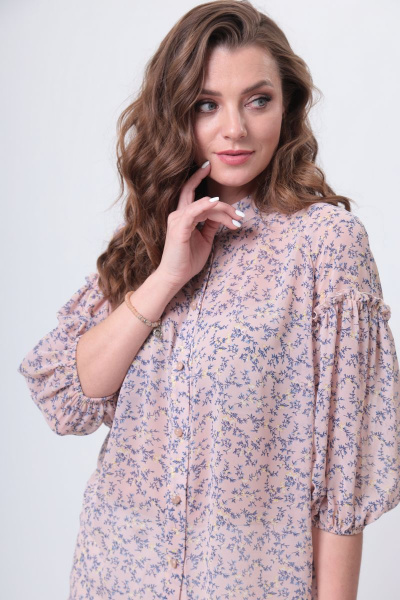 Блуза ANASTASIA MAK 1026 розовый - фото 8