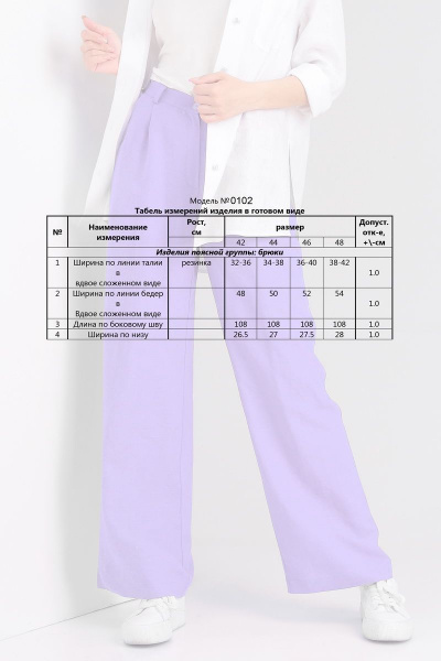 Брюки DOGGI 0102 аметистовый - фото 2