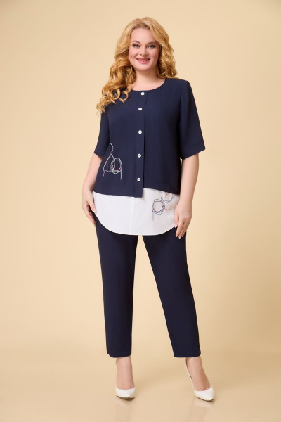 Брюки, туника DaLi 5576 синий - фото 1