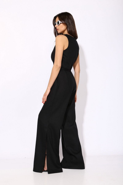 Комбинезон летний приталенный из льна с карманами SILVERSPICE S-5208 - фото 4