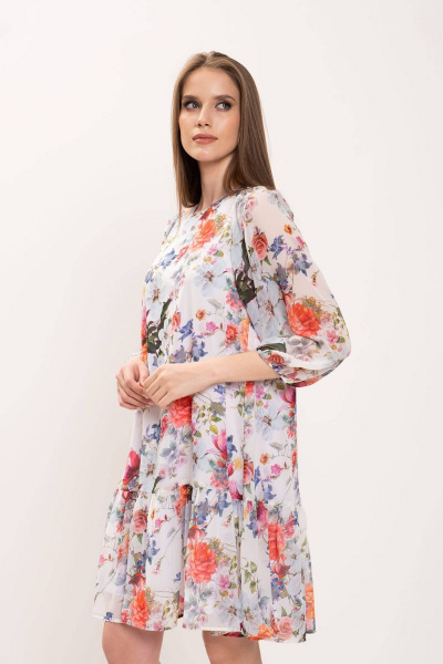 Летнее мультиколорное платье из текстиля Motif 1659 - фото 5