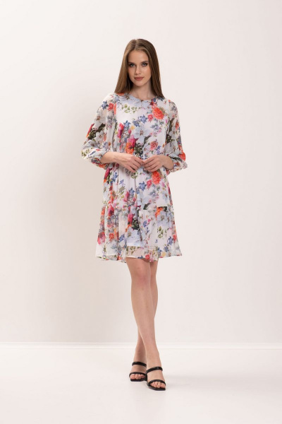 Летнее мультиколорное платье из текстиля Motif 1659 - фото 2