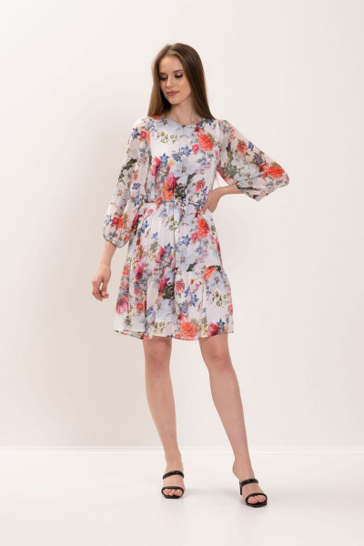Летнее мультиколорное платье из текстиля Motif 1659 - фото 1