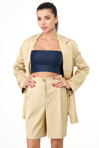 Шорты Anelli 1083.2 беж - фото 2