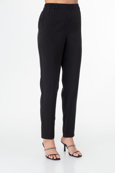 Демисезонные брюки с боковыми карманами и высокой посадкой Anelli 875.2 черный - фото 4