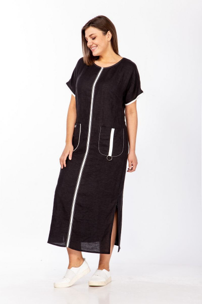 Платье Диомант 1791 черный - фото 4