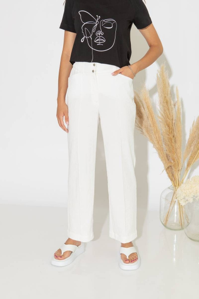 Капри летние зауженные из вискозы и текстиля с карманами Femme & Devur 9870 1.2F(170) - фото 1