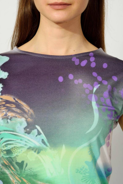 Летний джемпер из трикотажа с принтом на каждый день Femme & Devur 5948 7.32F(170) - фото 4