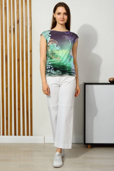 Летний джемпер из трикотажа с принтом на каждый день Femme & Devur 5948 7.32F(170) - фото 2